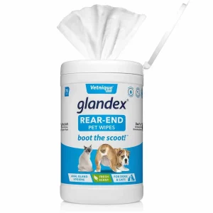 Glandex Anal Gland & Hygienic Pet Wipes 75 ct