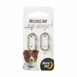 Nite Ize MicroLink Pet Tag Carabiner, 2-Count