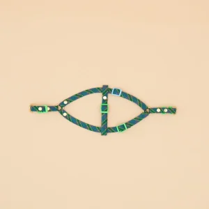 Marley Flat Rope Harness - Tartan Green