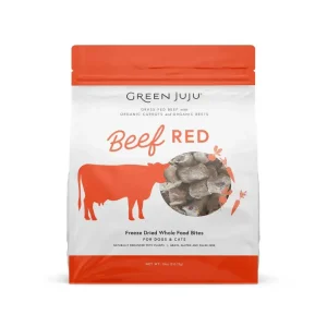Green Juju Beef Red Freeze Dried Toppers - 18 oz Bag