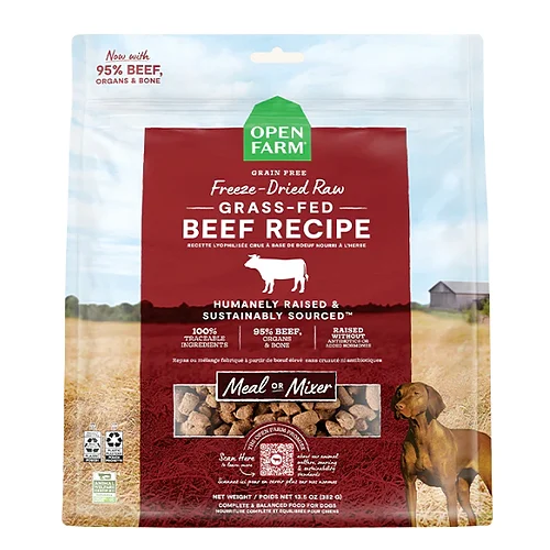 Open Farm - Grain Free Grass Fed Beef Recipe Freeze Dried Raw Dog Food