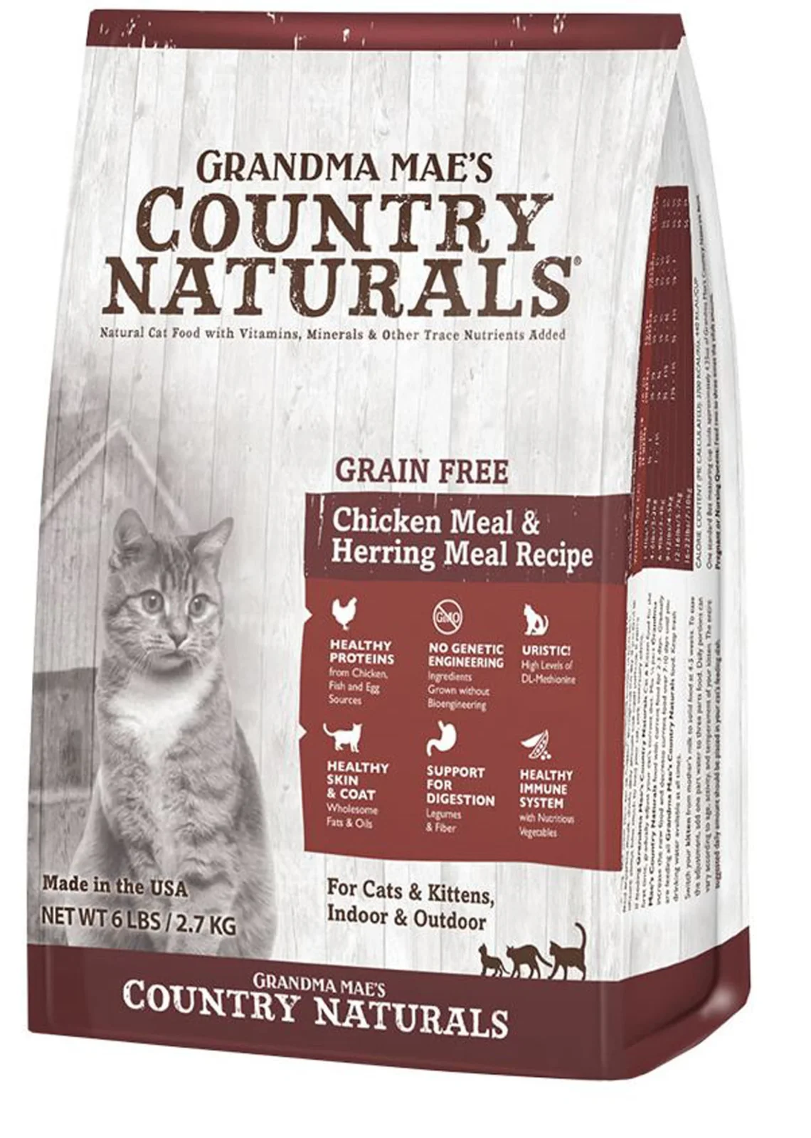 Grandma Mae's Country Naturals Grain-Free Dry Cat Food Chicken, 12 lb