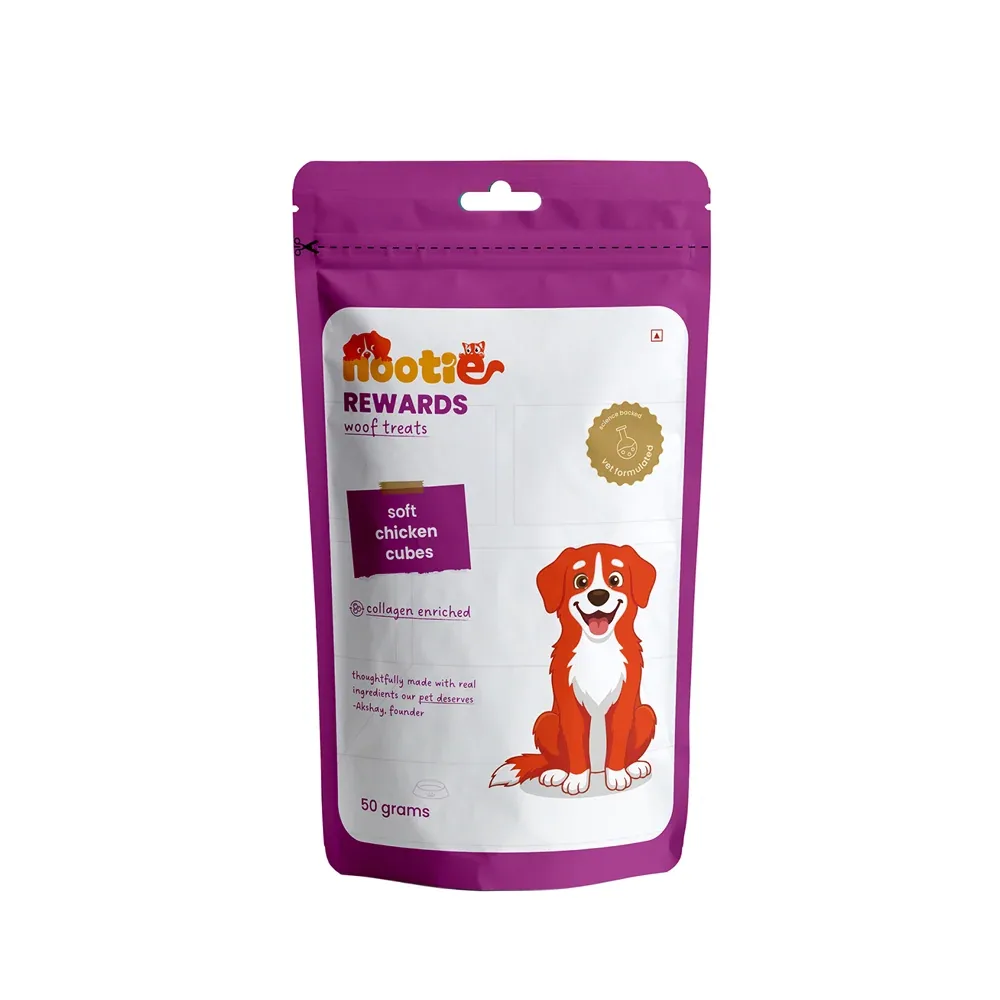 Nootie Rewards Woof Soft Chicken Cubes Dogs Treats
