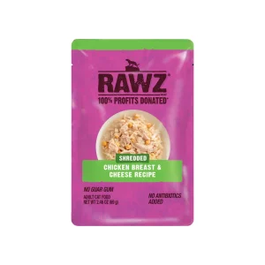 RAWZ Shredded Grain Free Wet Cat Food Pouches