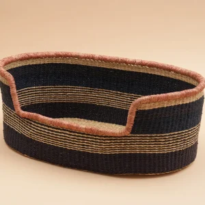 Sprawler Handwoven Dog Bed Basket - Peach Top (Store pick up only)