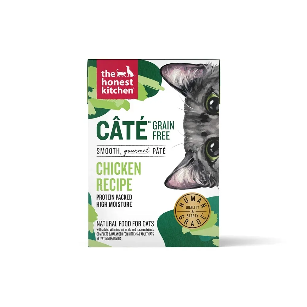 The Honest Kitchen Cate Grain-Free Wet Cat Food - Chicken, 5.5 oz each, Case of 12