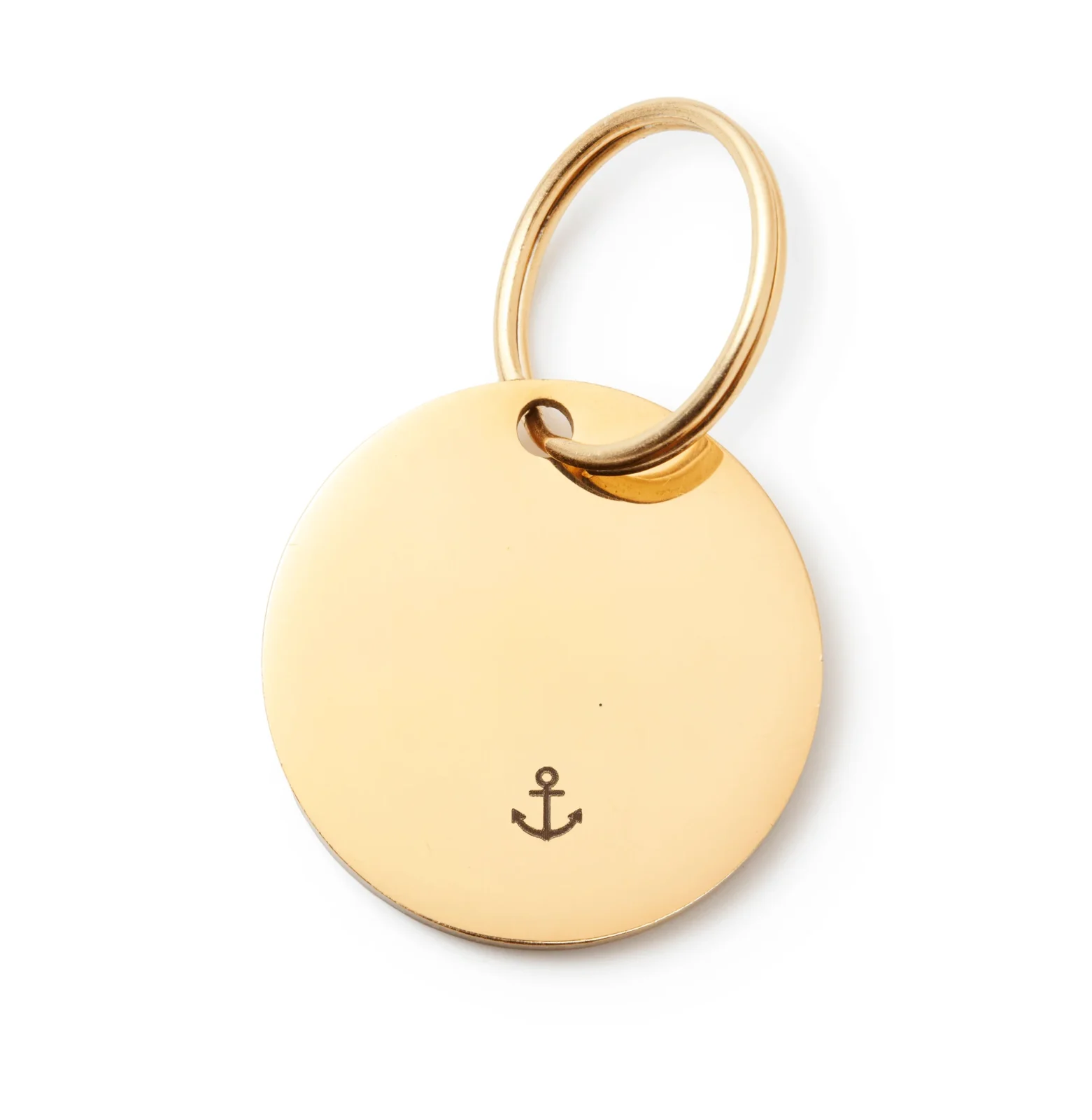 Circle Pet ID Tag: Anchor Icon - Image 2