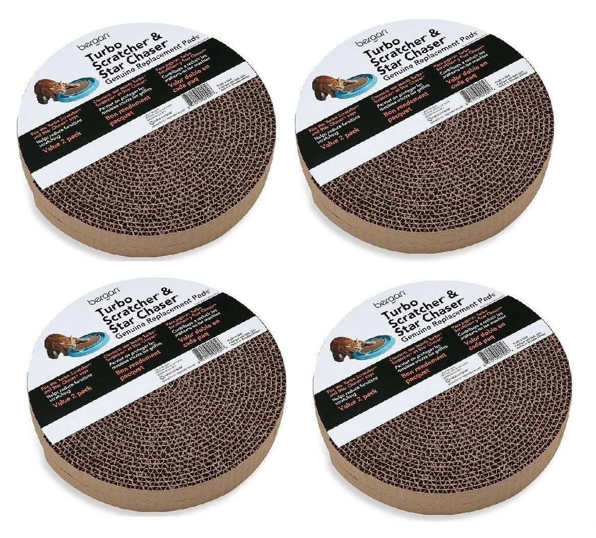 Bergan Turbo Scratcher Replacement Pads, Tan, 2 ct - Image 2