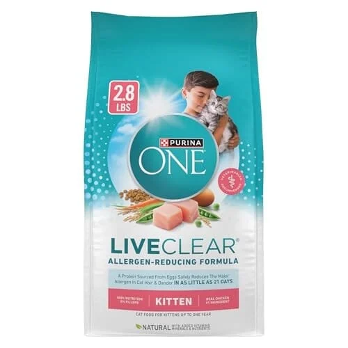 Purina ONE LiveClear Allergen Reducing Formula Chicken Kitten Dry Cat Food