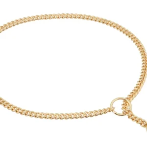 Slip Curve Show Chain Dog Collar (24 in x 1.6 mm)