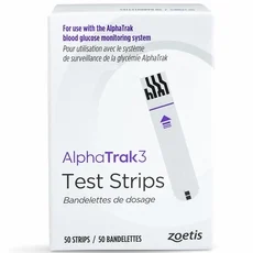 AlphaTRAK 3 Blood Glucose Diabetic Monitoring Test Strips for Cats, Dogs, & Horses (50 count) - Image 2