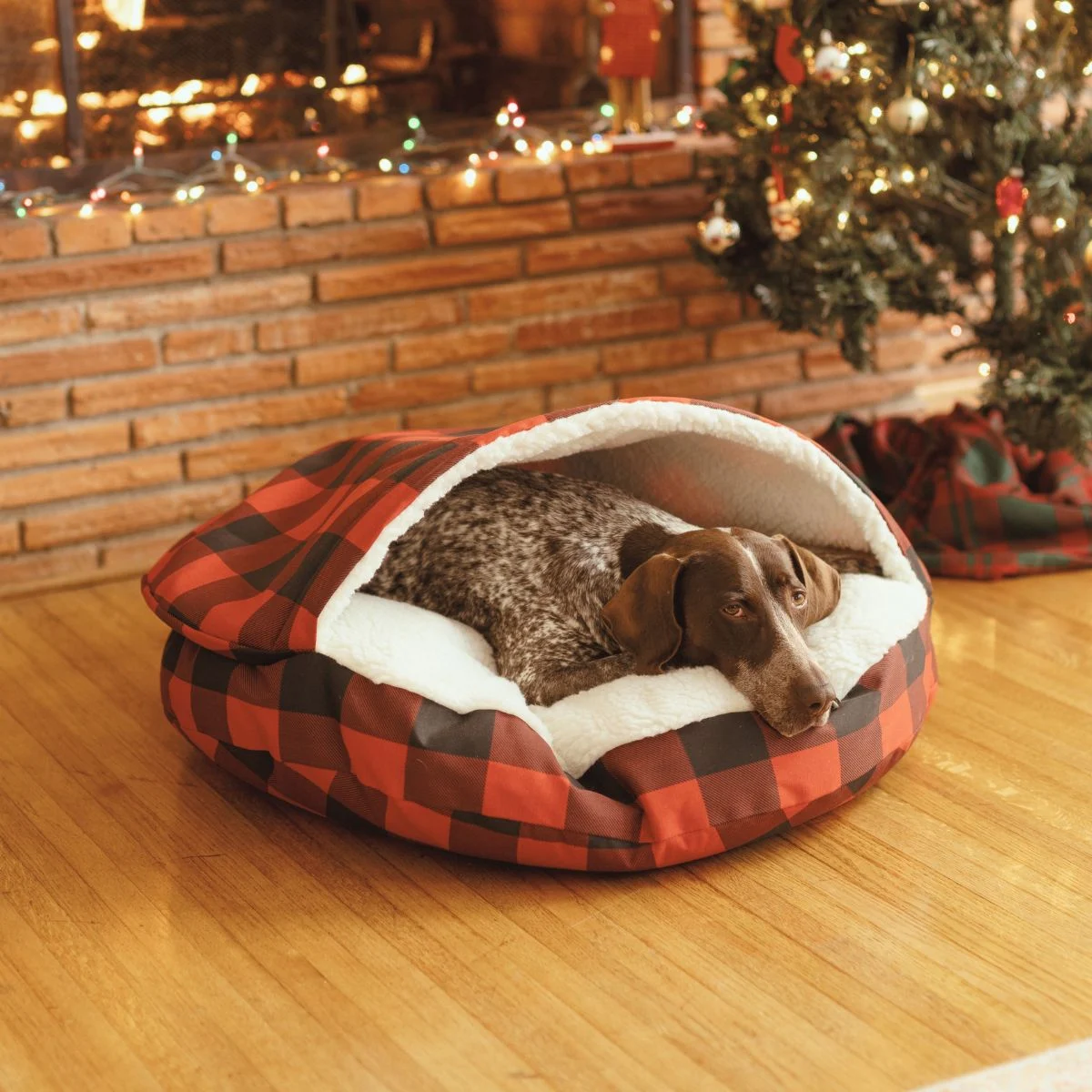 Luxury Cozy Cave® Dog Bed – Holiday Collection