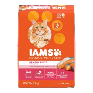 IAMS Proactive Health Adult Dry Cat Food Salmon, 16 lb