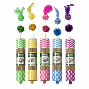 Multipet Cardboard Roller Cat Toy Assorted 17 in