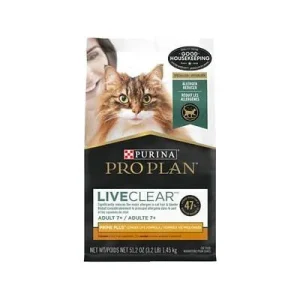 Purina Pro Plan LiveClear Allergen Reducing Prime Plus Chicken and Rice 7+ Senior Adult Dry Cat Food