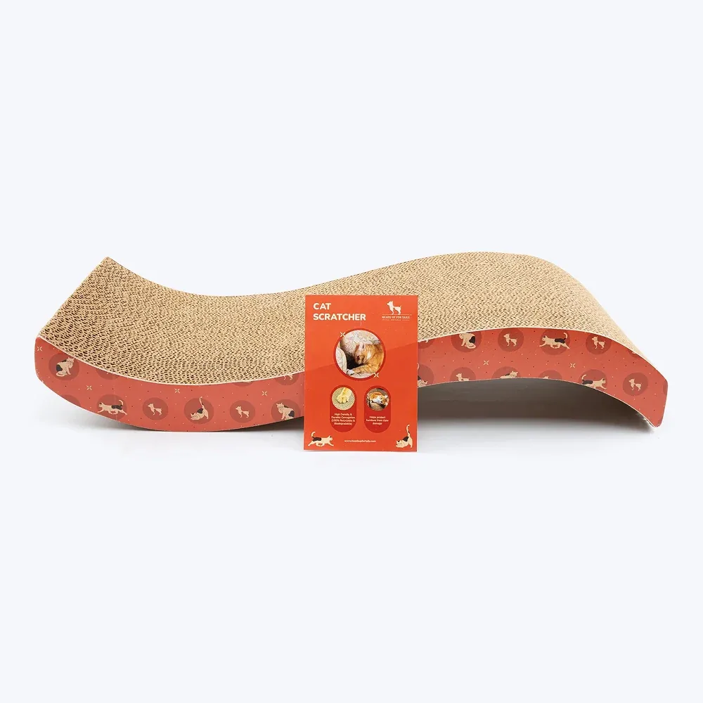 HUFT Sara's Scratchville Scratcher Toy for Cats (Orange)