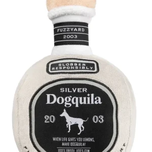 FuzzYard Silver Dogquila Plush Dog Toy