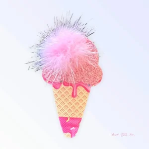 Yummy Ice Cream Drip Cone Hair Clip