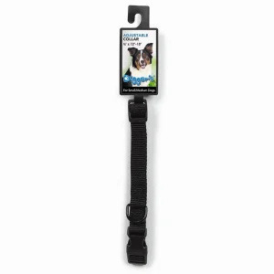 DGR, 1 in Adjustable Dog Collar Black