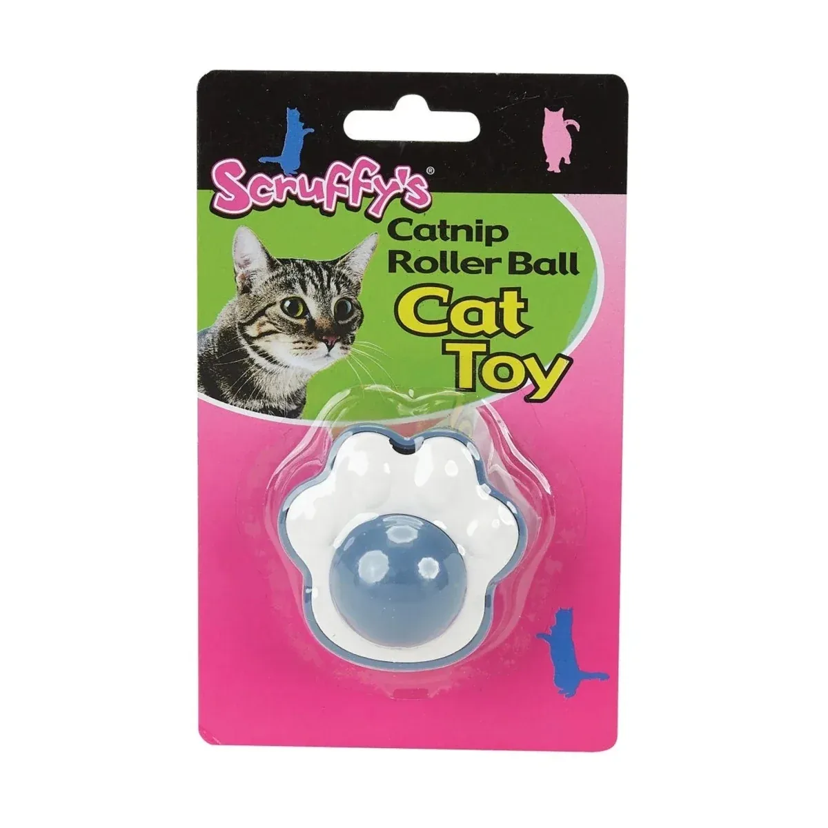 SFY Catnip Roller Ball Paw Blu/Wht - Image 2