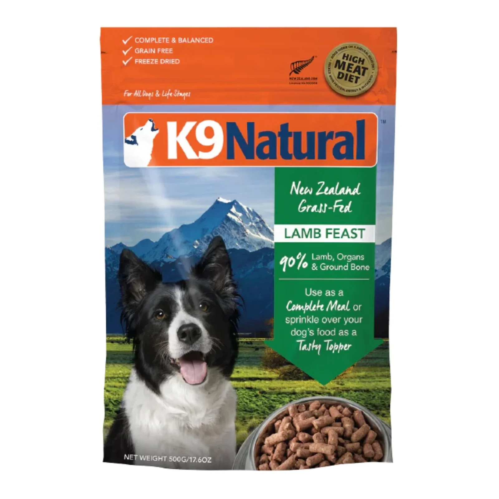 K9 Natural Dog Freeze-Dried Lamb 17.6 oz