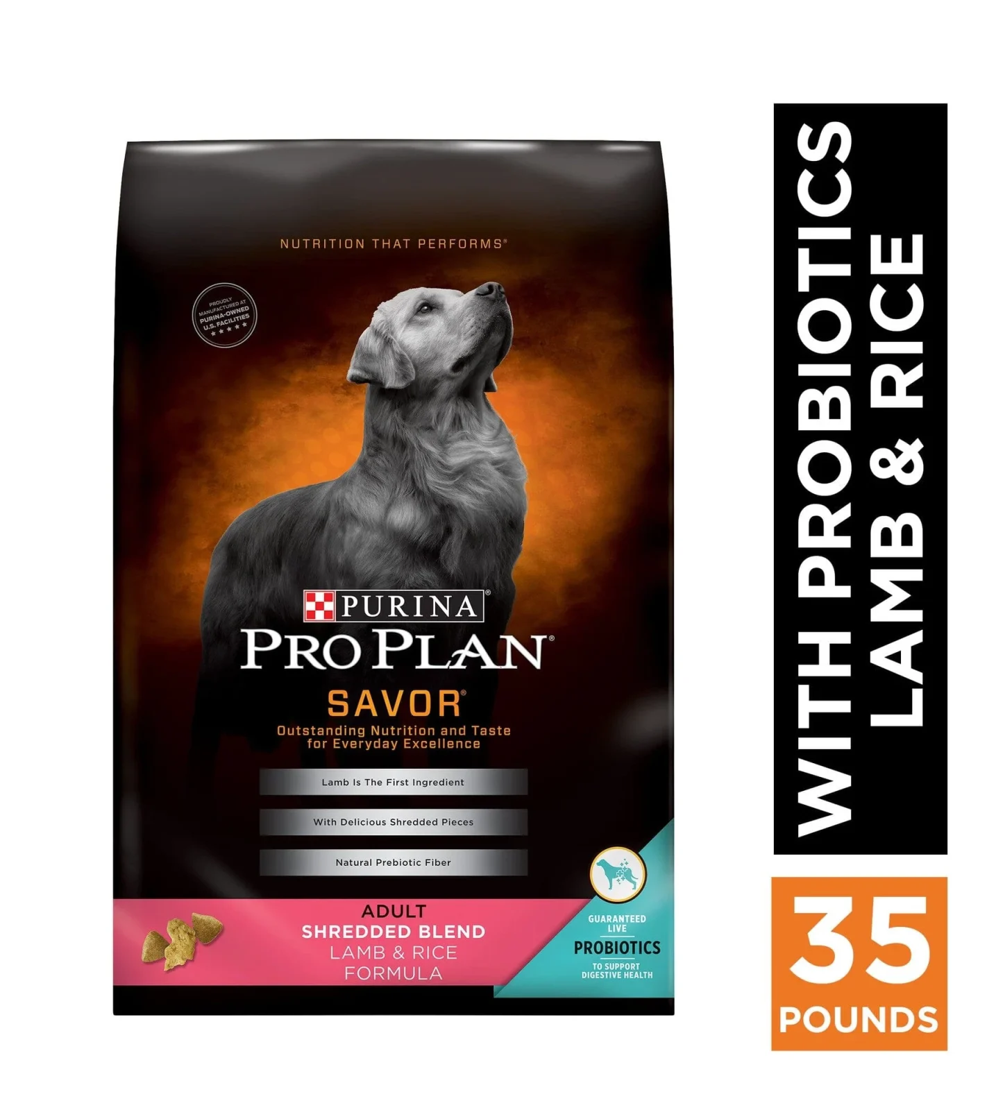 Purina Pro Plan Complete Essentials Shredded Blend High-Protein Lamb and Rice Adult Dry Dog Food - Image 2