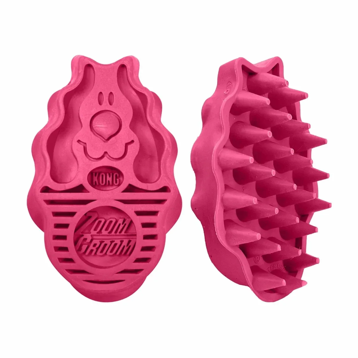 KONG ZoomGroom Raspberry Brush Large - Image 2