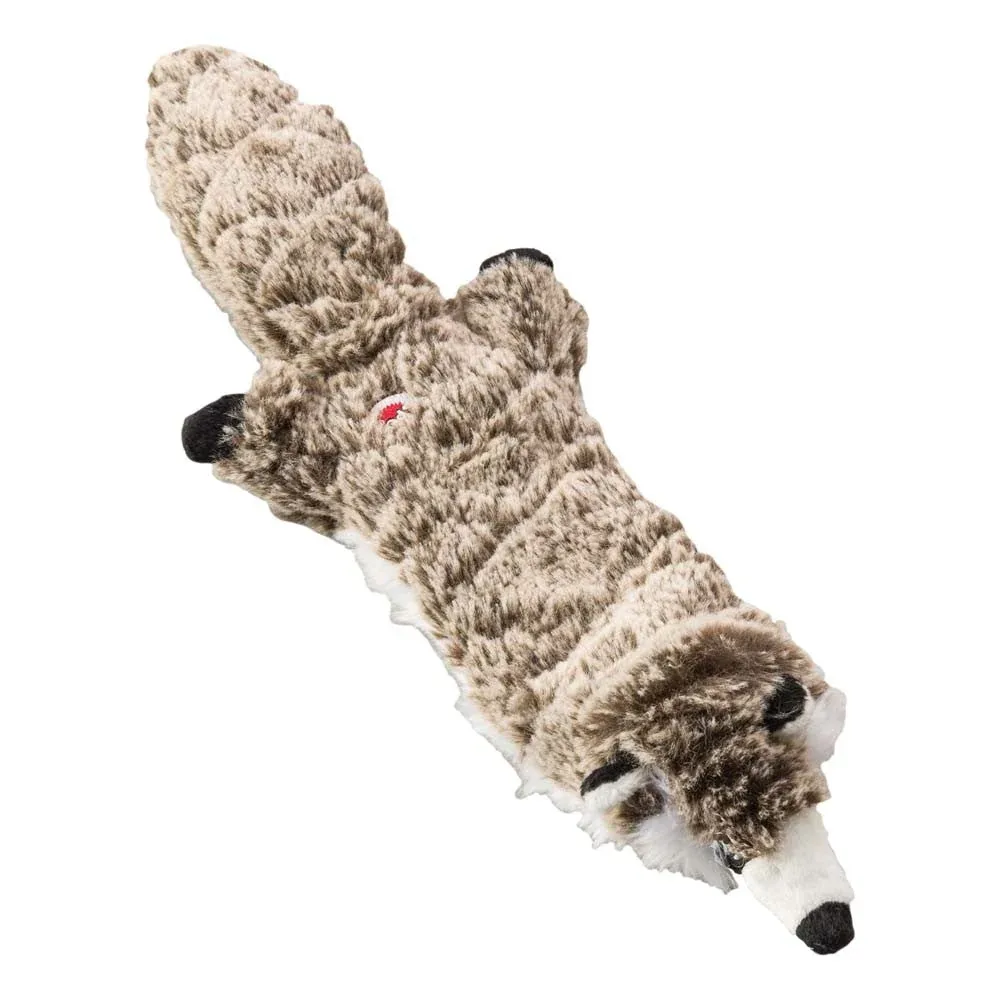 Skinneeez Extreme Quilted Dog Toy Raccoon, Gray, 14 in