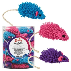 ZA Moppy Mice Canister, 42-Count