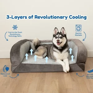 PupChill™ Cooling Bolster Dog Bed