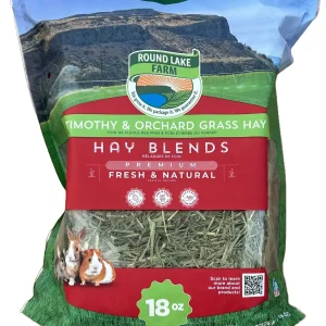 Round Lake Farms Timothy and Orchard Grass Hay Blends Small Animal Treats