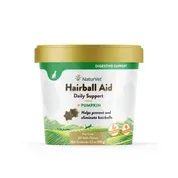 NaturVet Hairball Aid Plus Pumpkin Supplement for Cats