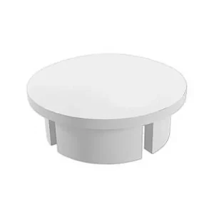 Clean Run 1 in. Internal PVC Dome Caps - White