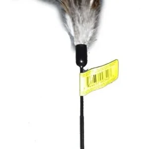 Cat Claws Cat Teaser Wiggler Wand Cat Toy, Black, White, 18 in
