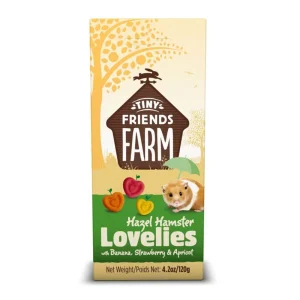 Tiny Friends Farm Hazel Hamster Lovelies with Banana, Strawberry & Apricot 4.2 oz