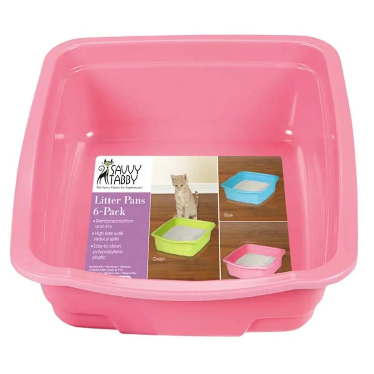 ST Litter Pans Asst, 6 ct