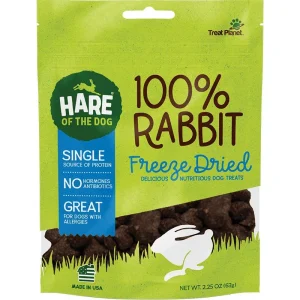 Hare of the Dog 100% Rabbit Freeze-Dried Dog Treats 2.25 oz