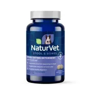 NaturVet Coprophagia Stool Eating Deterrent Plus Breath Aid Supplement for Dogs