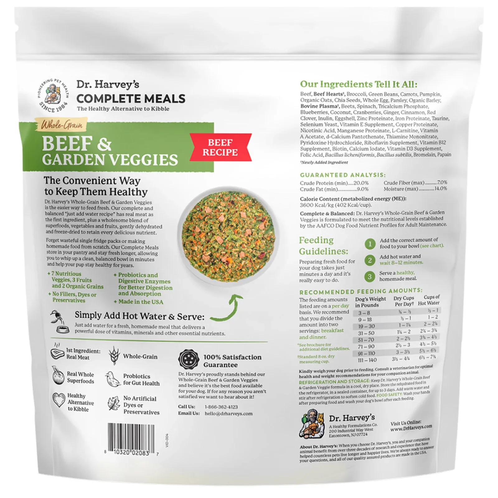 Dr. Harvey's Garden Veggies Whole Grain Recipe Dog Food - Image 2