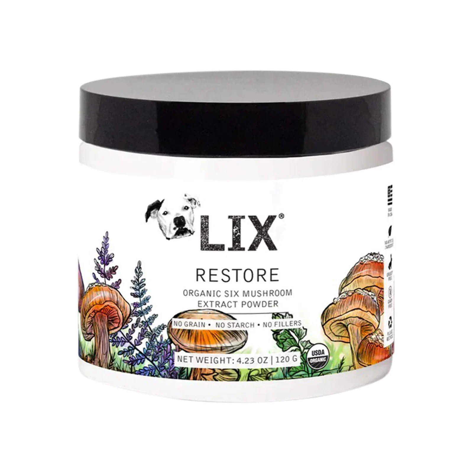 LIX Restore Organic Mushroom Powder for Dogs & Cats - Image 2