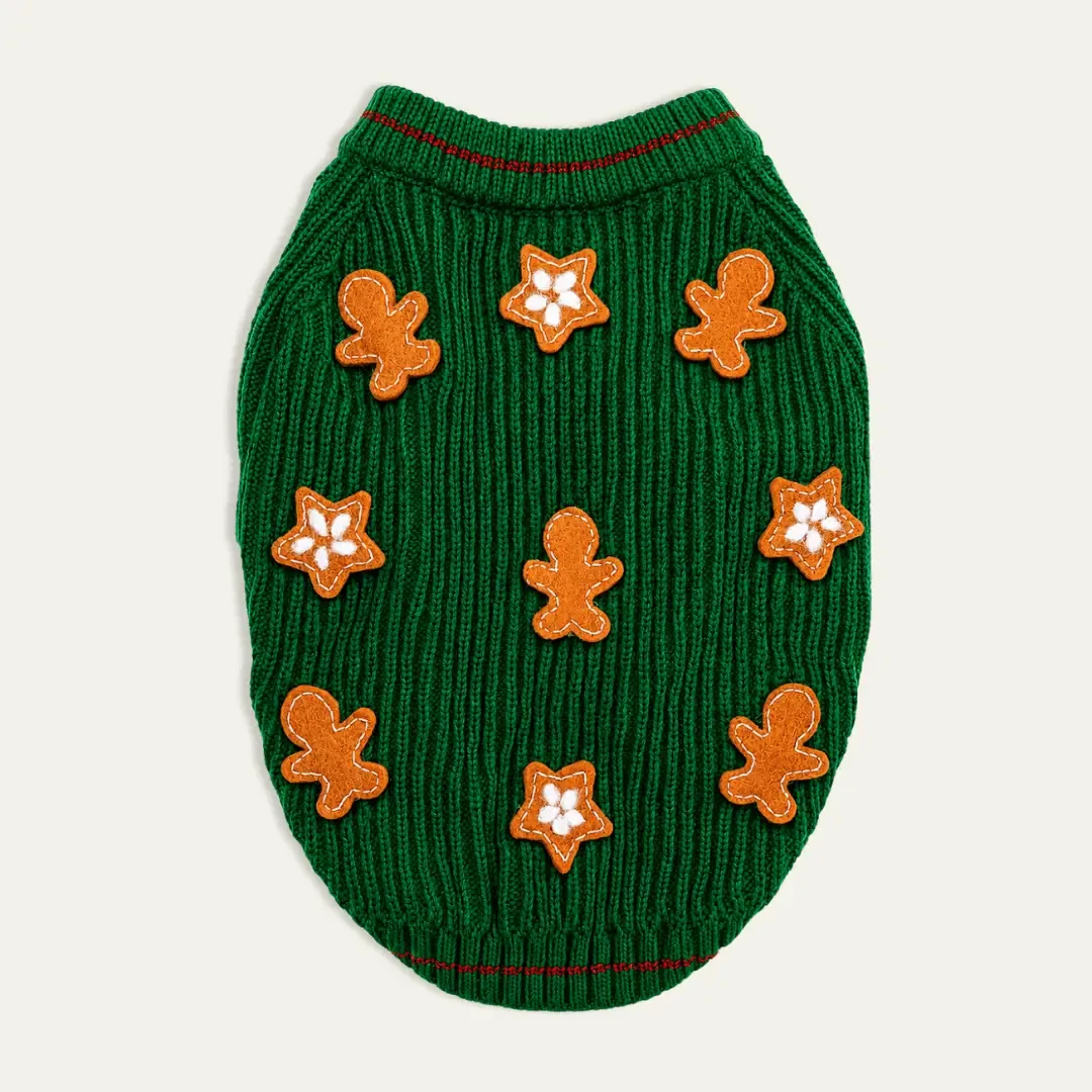 Gingerbread Cookie Dog Sweater - Image 2