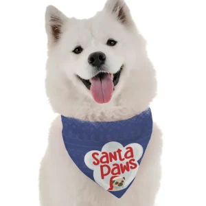 Santa Paws Christmas Dog Bandana by BanDoggie