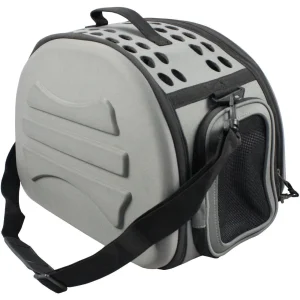 Pet Life ® 'Narrow Shelled' Lightweight Collapsible Military Grade Fashion Designer Travel Pet Dog Carrier Crate