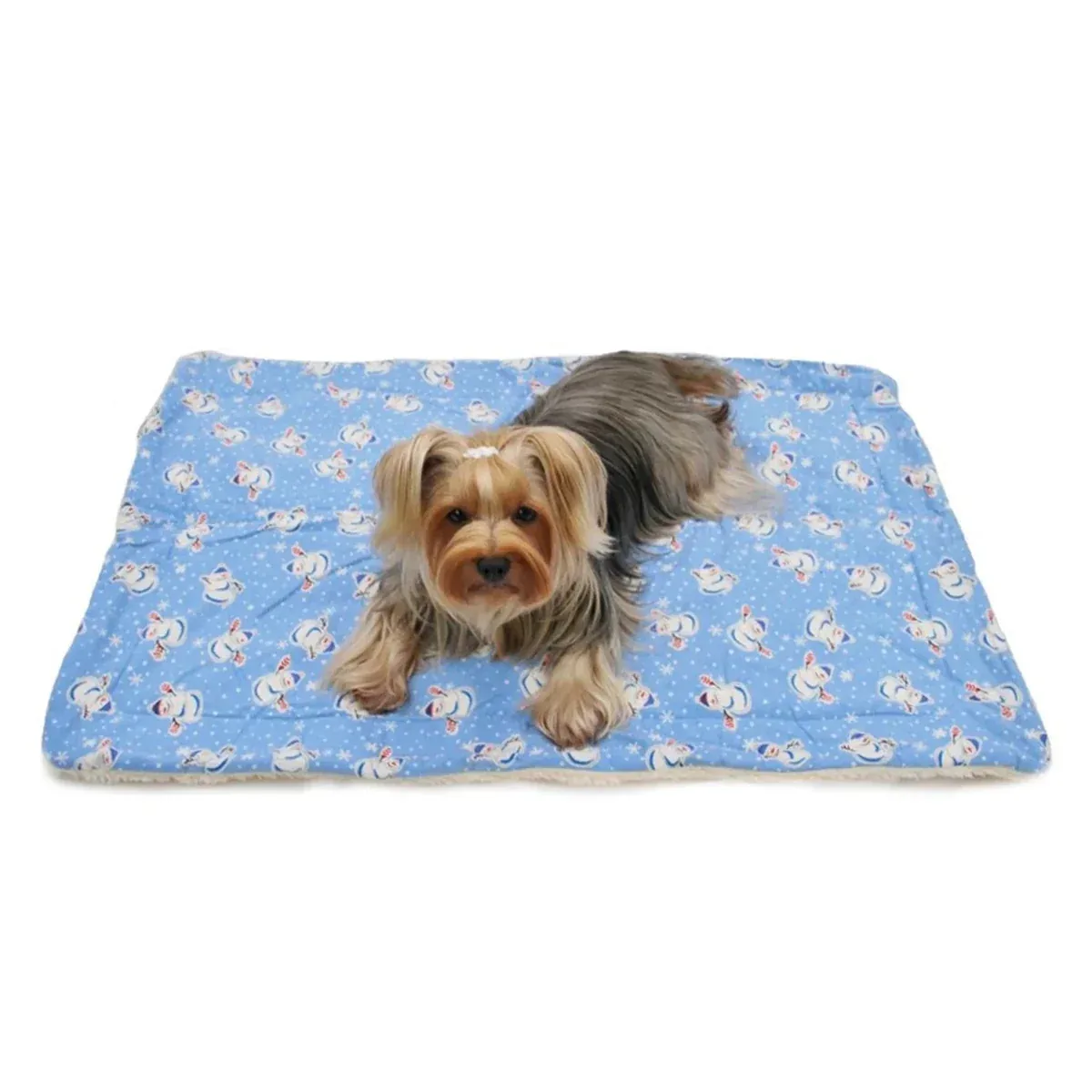 Snowman & Snowflakes Flannel/Ultra-Plush Blanket - Image 2