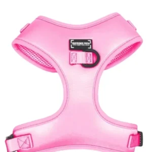Adjustable Silk Dog Harness, Pink