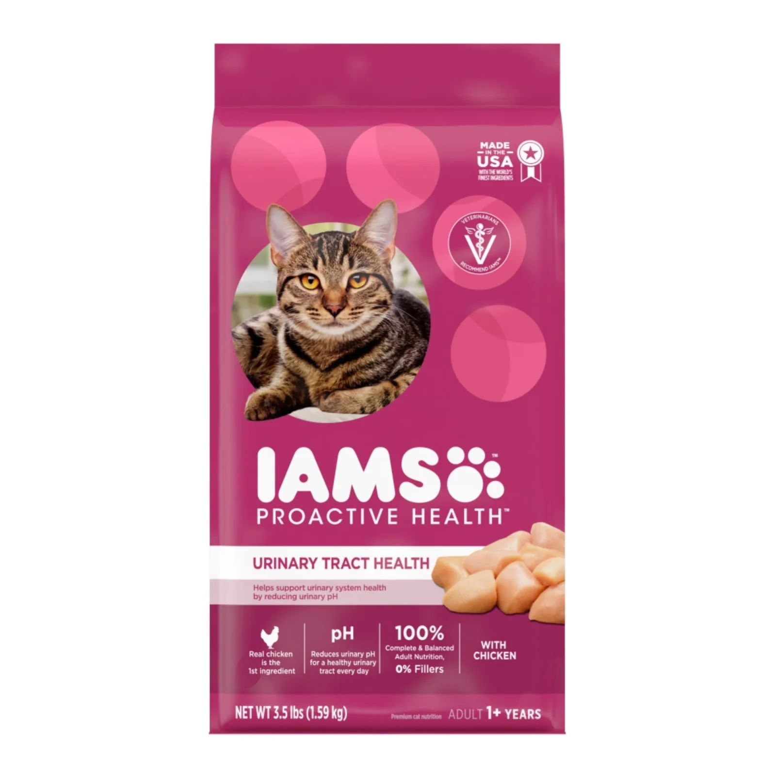 IAMS Proactive Health Urinary Tract Health Adult Dry Cat Food Chicken 3.5 lb