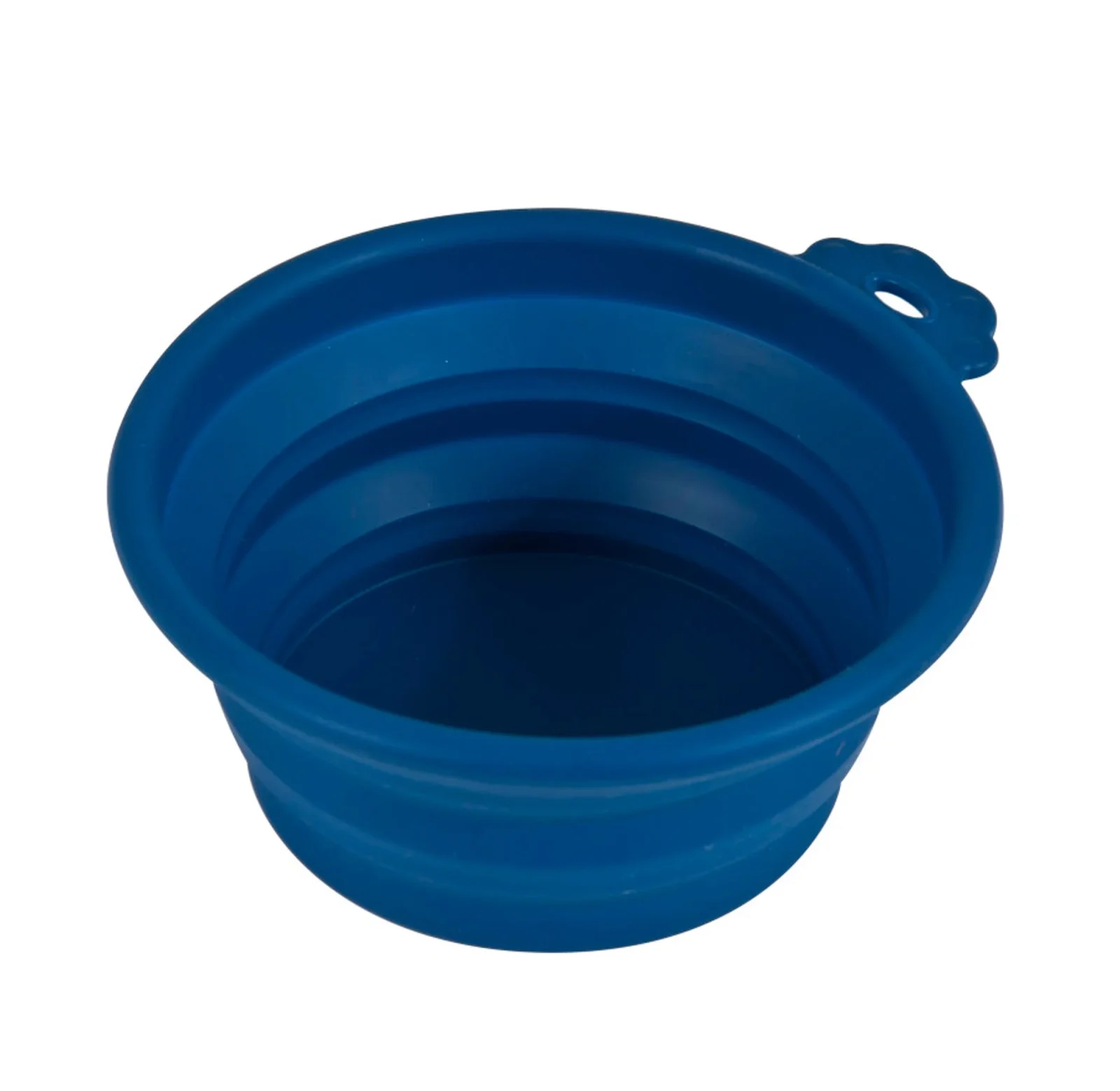 Petmate Silicone Round Travel Pet Bowl Navy, Blue Medium