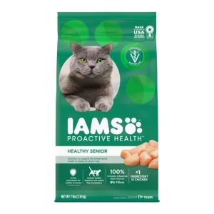 IAMS Proactive Health Senior Dry Cat Food Chicken 7 lb