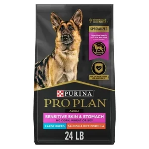 Purina Pro Plan Sensitive Skin and Stomach Salmon and Rice Large-Breed Adult Dry Dog Food