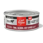 ORIJEN Tuna, Salmon + Beef Entree in Bone Broth Wet Cat Food